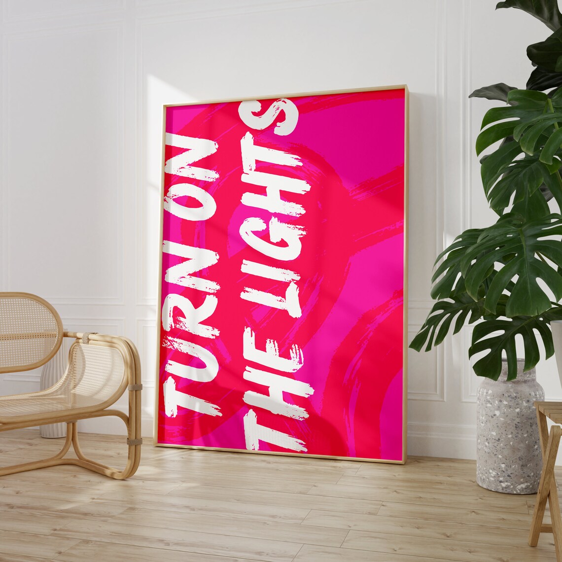Turn On The Lights Fred Again Retro Music Print