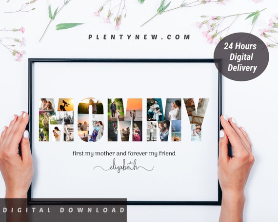 Mommy Photo Collage Gift Personalized Gift For Mommy Mothers Day Gift From Daughter Son Personalized Mommy Collage Custom Gift For Mom