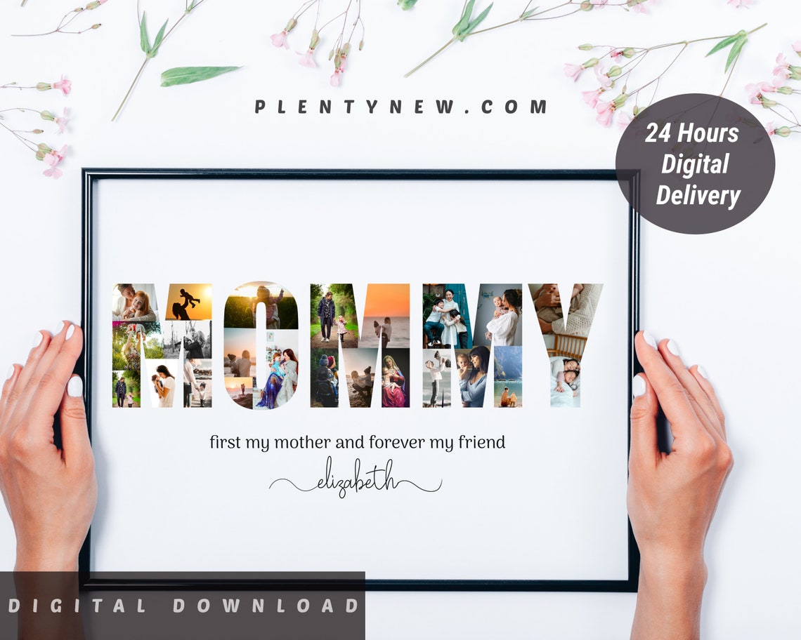 Mommy Photo Collage Gift Personalized Gift For Mommy Mothers Day Gift From Daughter Son Personalized Mommy Collage Custom Gift For Mom