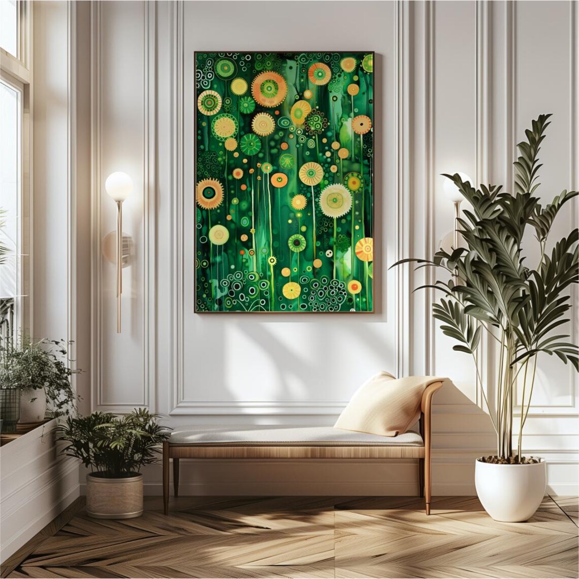 Yayoi Kusama Floral Art Print, Botanical Decor