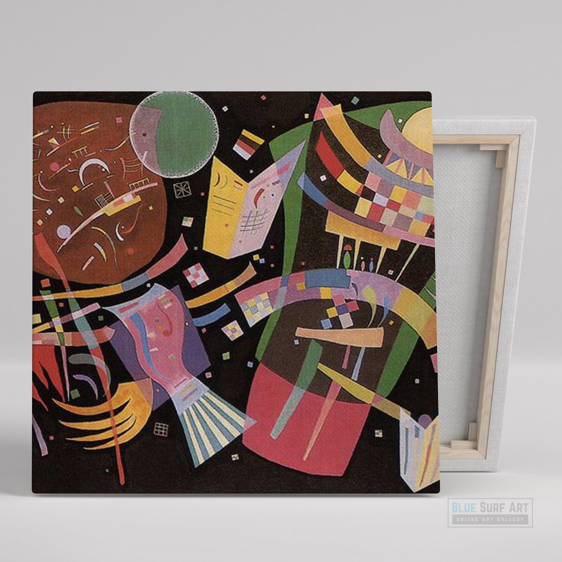 Wassily Kandinsky Composition X 1939 Dark Abstract Painting Poster