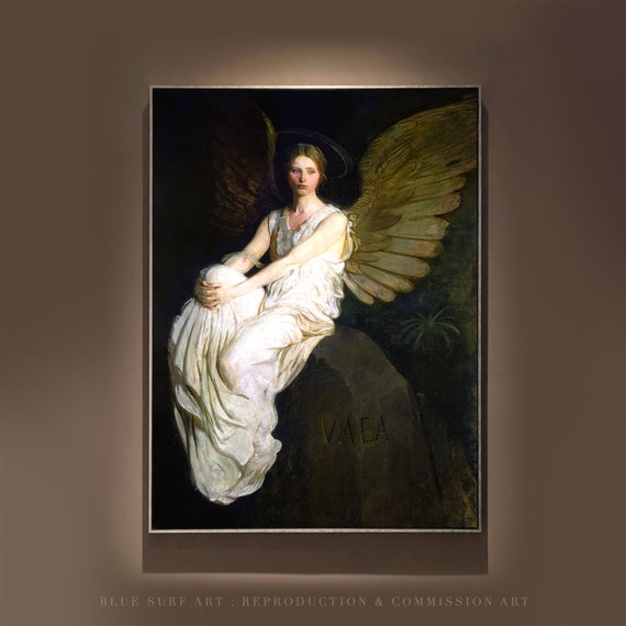 Stevenson Memorial 1903 Painting Abbott Handerson Thayer Reproduction Hand Painted Oil On Wall Art Gift Museum Quality