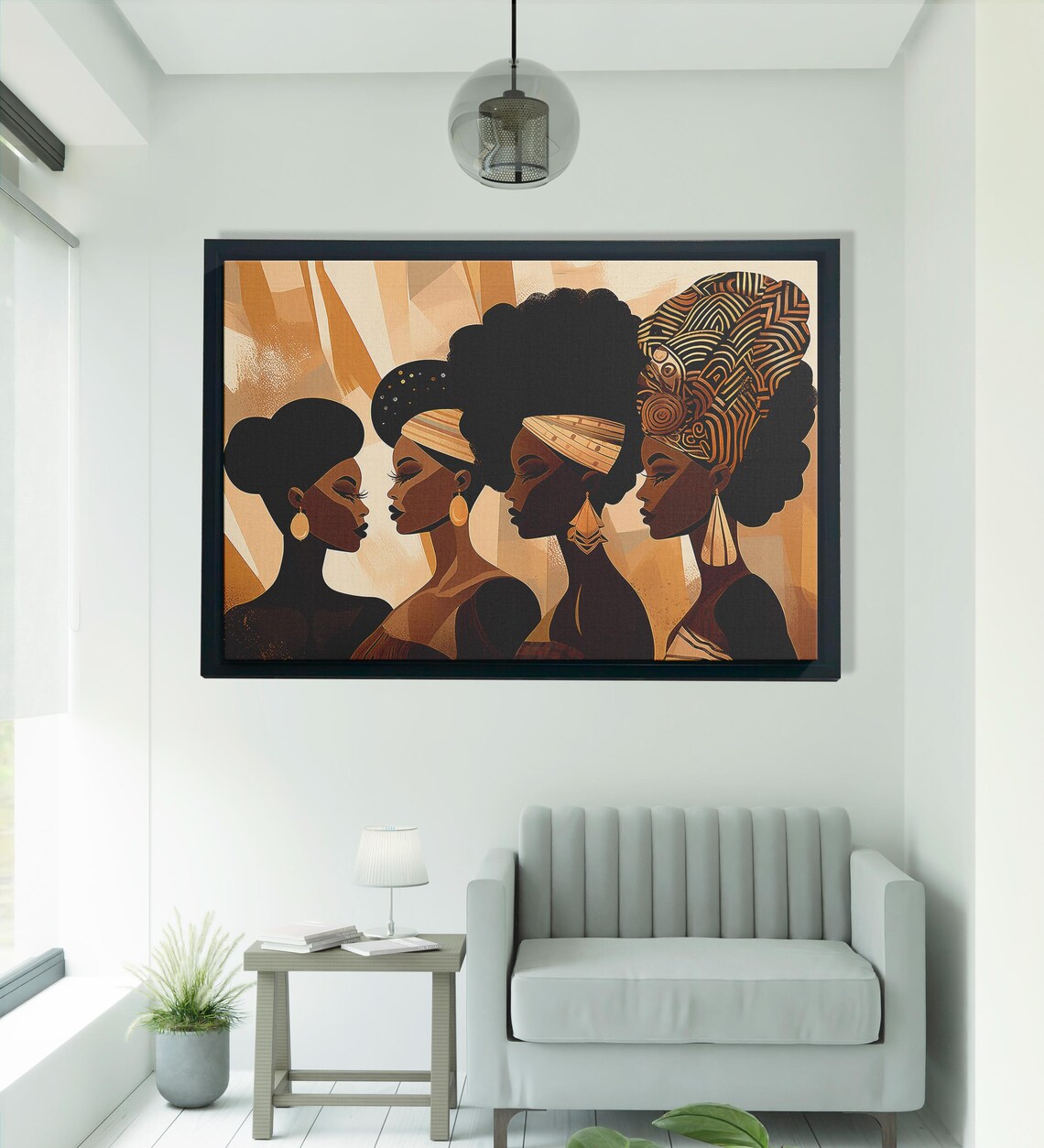 African Woman, Modern Artwork Wall Art Print - Image 2