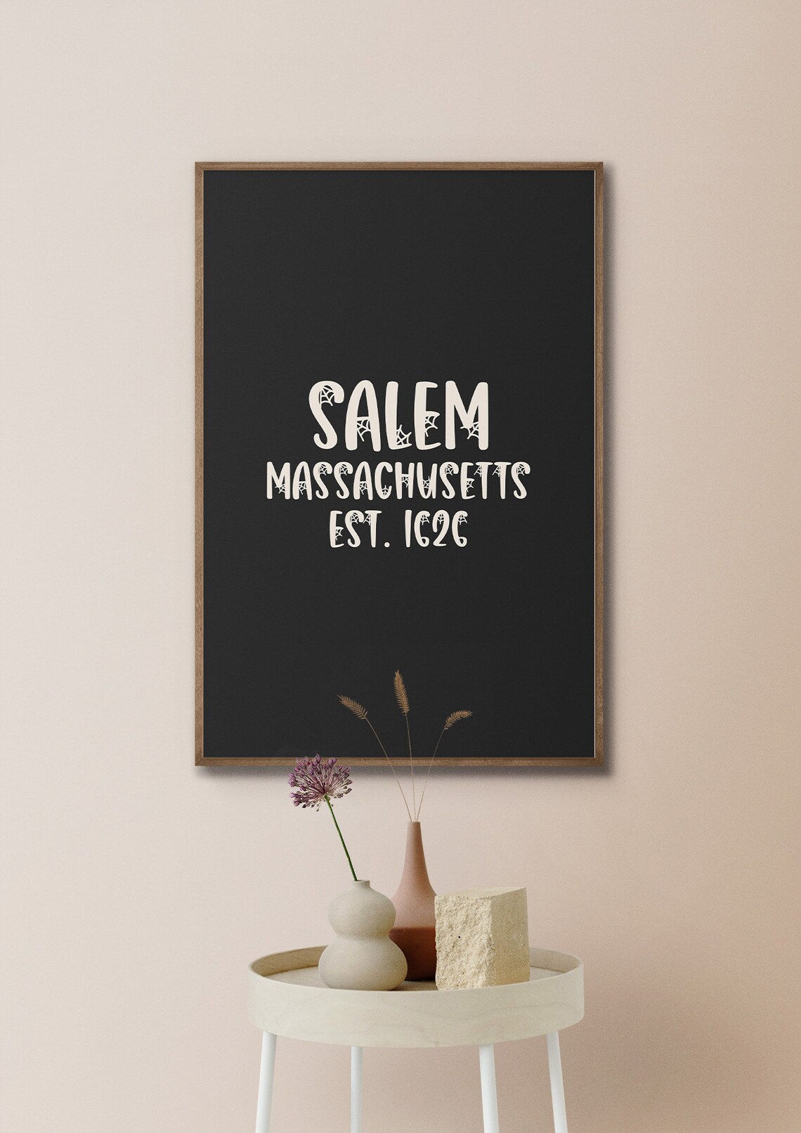 Salem Massachusetts Est 1626 Witch Town History Halloween Poster - Image 4