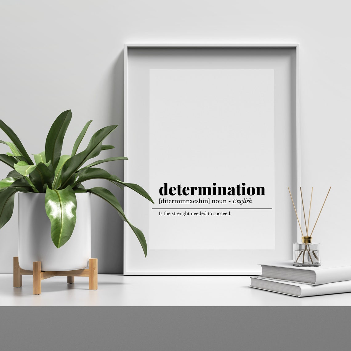 Determination Definition Inspirational Word Art Office Decor Print - Image 5