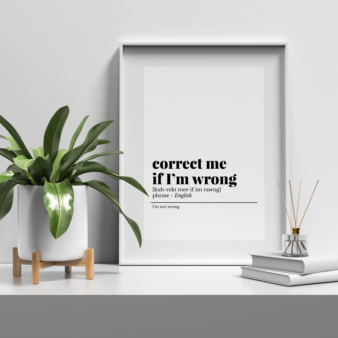 Correct Me If I Am Wrong Funny Office Definition Phrase Humor Poster - Image 3