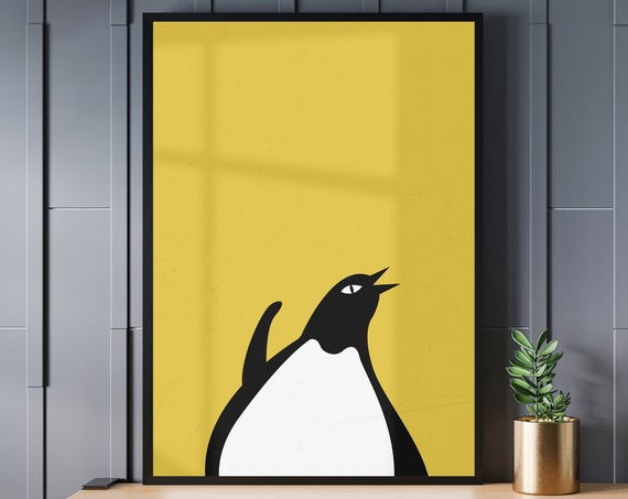 Baby Animal Prints Safari Scandi Nursery Minimalist Art Woodland Animal Nursery Prints Play Room Wall Art Penguin
