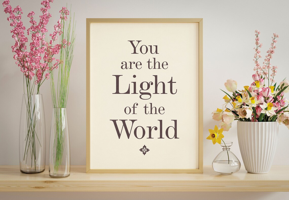 Christian Wall Art Inspirational Poster Bible Verse Wall Art Decor Modern Christian Art Print Religious Scripture Art Typography Poster - Image 2