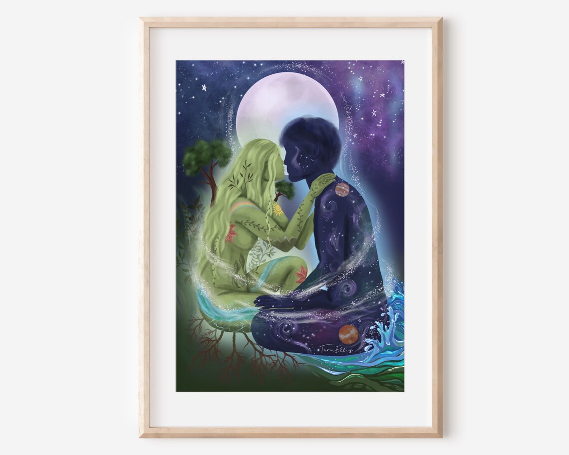 Balance Of Life Fine Art Print, Moon Lovers