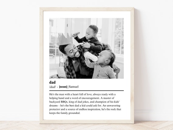 Dad Definition Template Photo Collage Poster