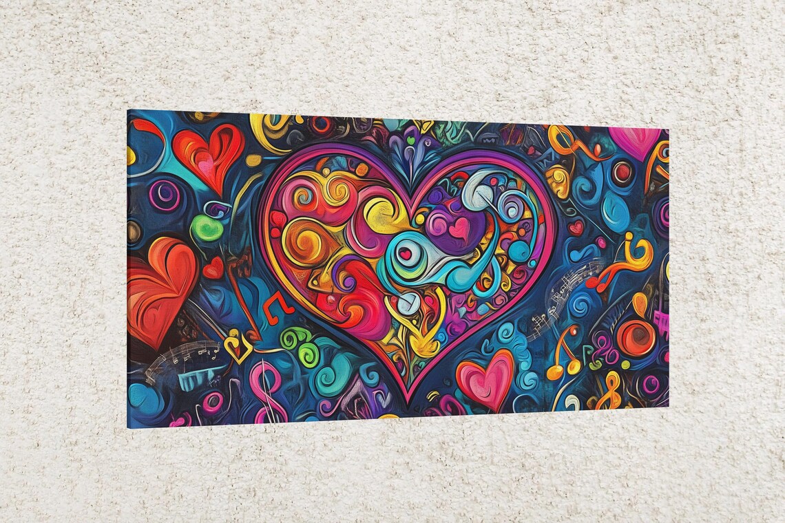 Passionate Heart Art Print, Valentines Day Decor - Image 2