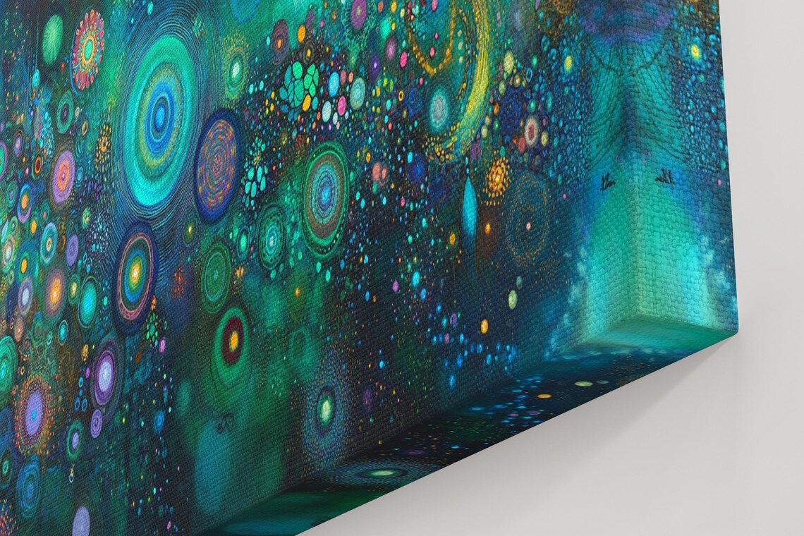 Galactic Sphere Dots, Abstract Modern Art Print - Image 4