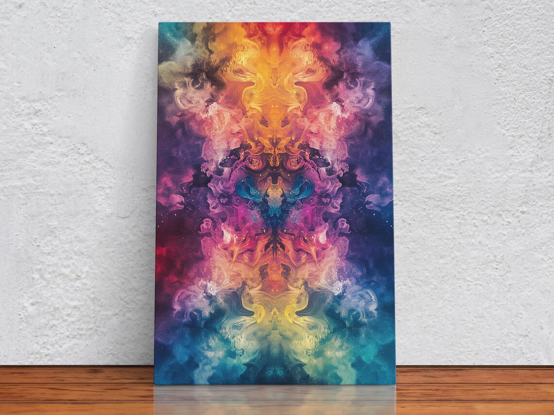 Radiant Spectrum Burst, Abstract Modern Poster - Image 2