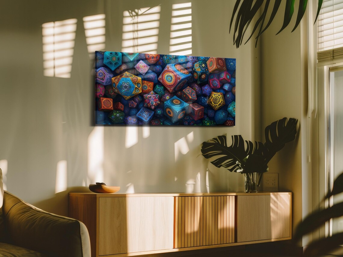 Geometric Mandala - Spiritual Wall Art - Image 3