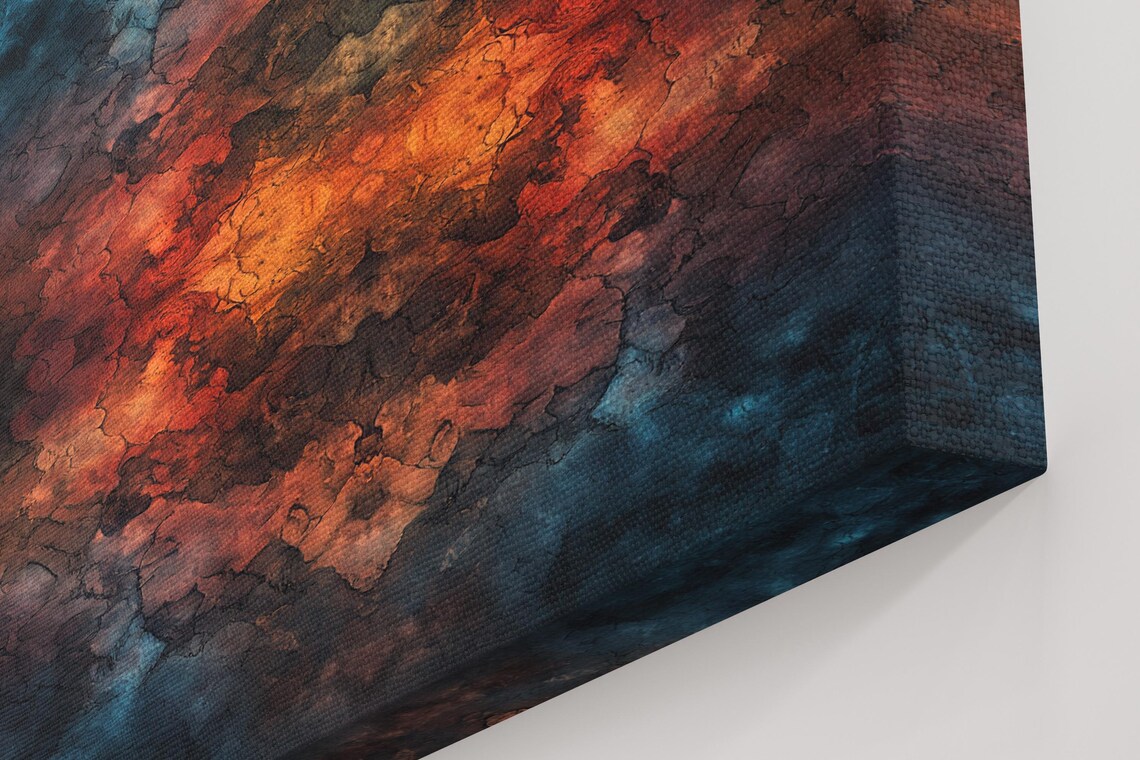 Abstract Earthy Symmetry, Geometric Art Print - Image 5