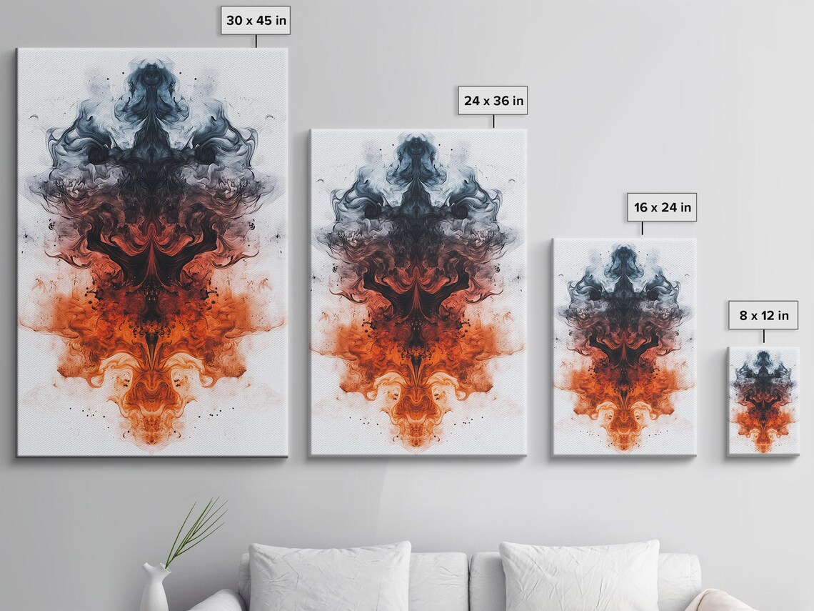 Fiery Orange Patterns - Fruit Art Print - Image 3