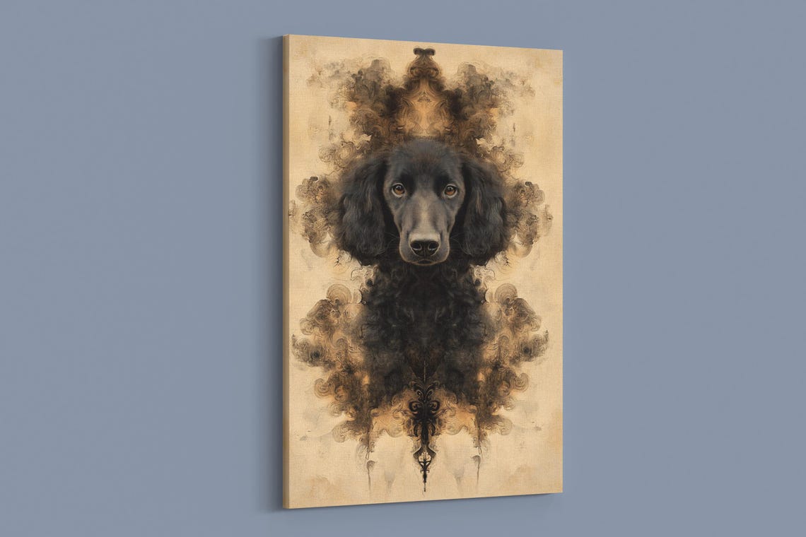 Vibrant Dog Portrait Art Print