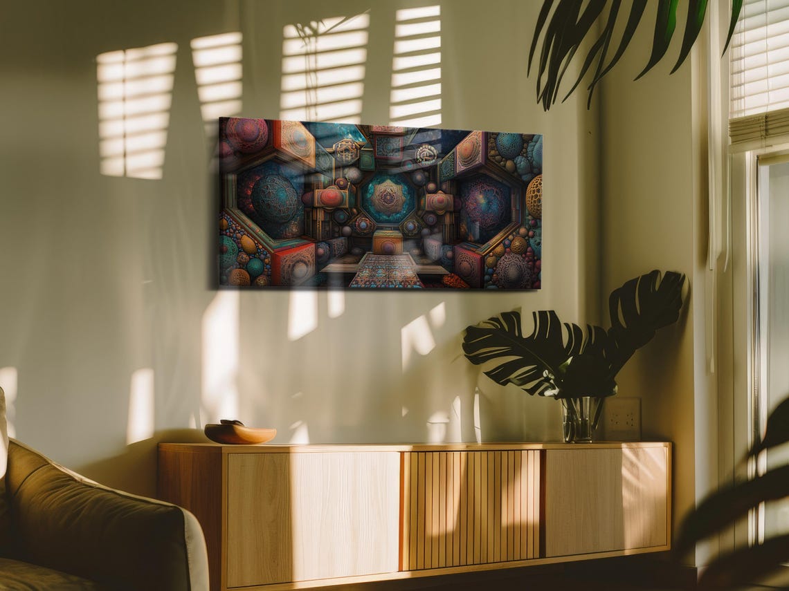 Cosmic Spheres and Geometry Art Print - Image 3