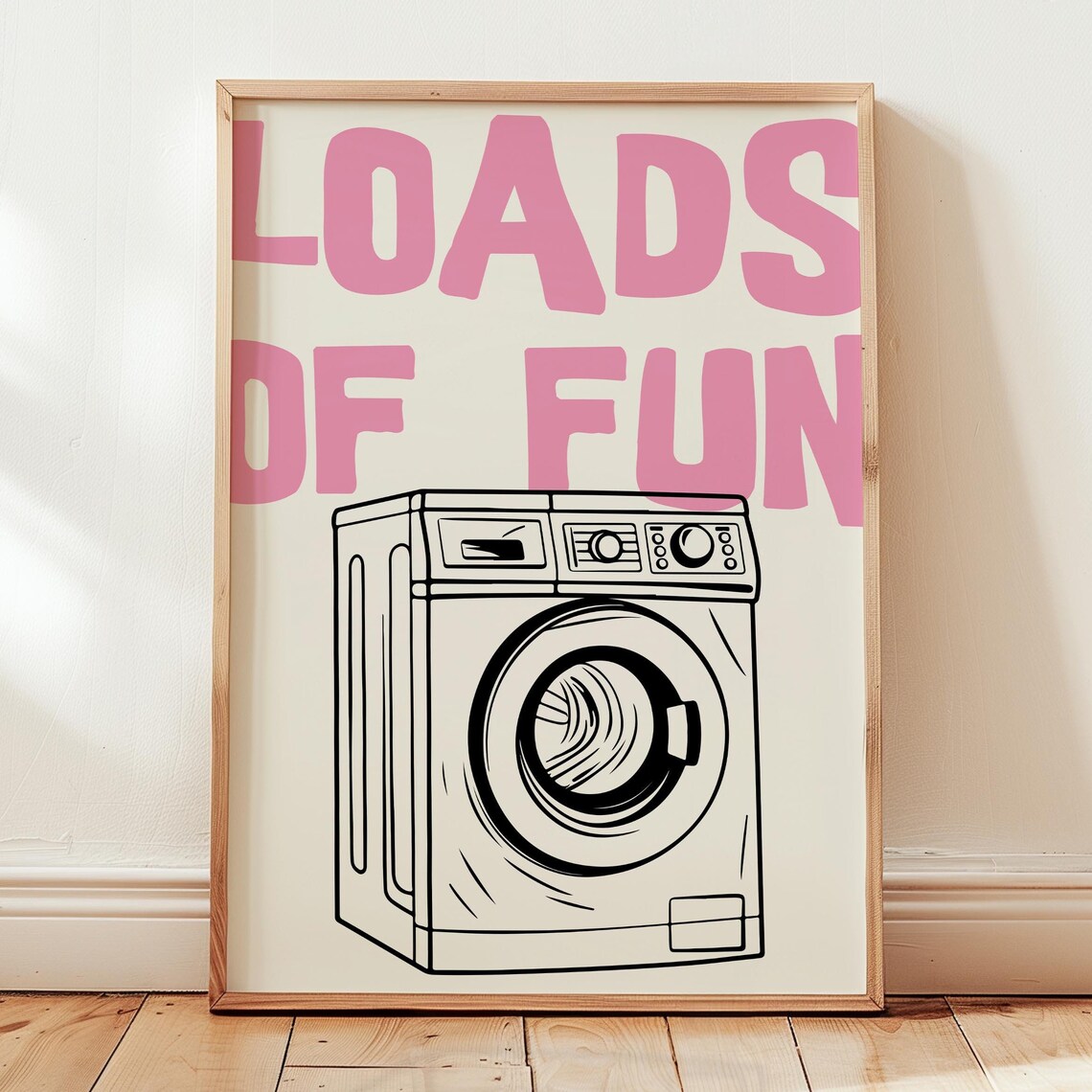 Funny Laundry Room Poster, Minimalist Quote Print - Image 2