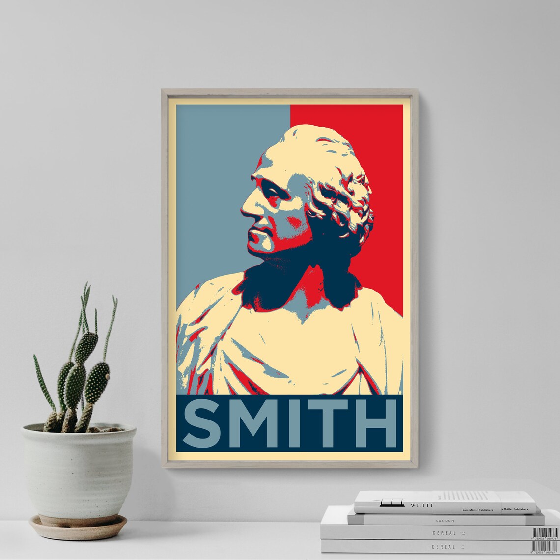 Adam Smith Art Print, Economist Portrait