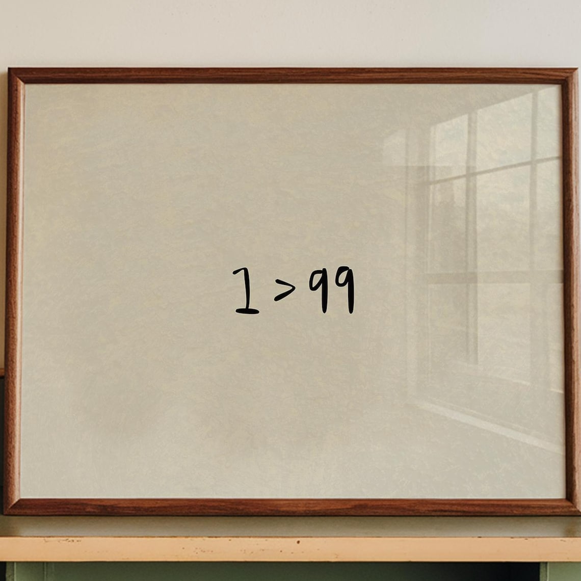 Jesus Leaves The 99 Minimalist Christian Art Print