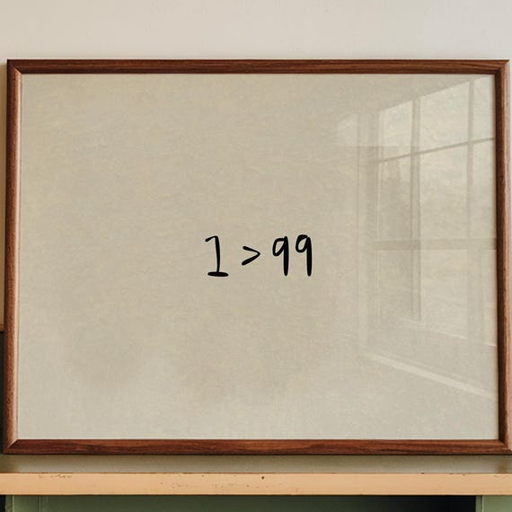 Jesus Leaves The 99 Minimalist Christian Art Print