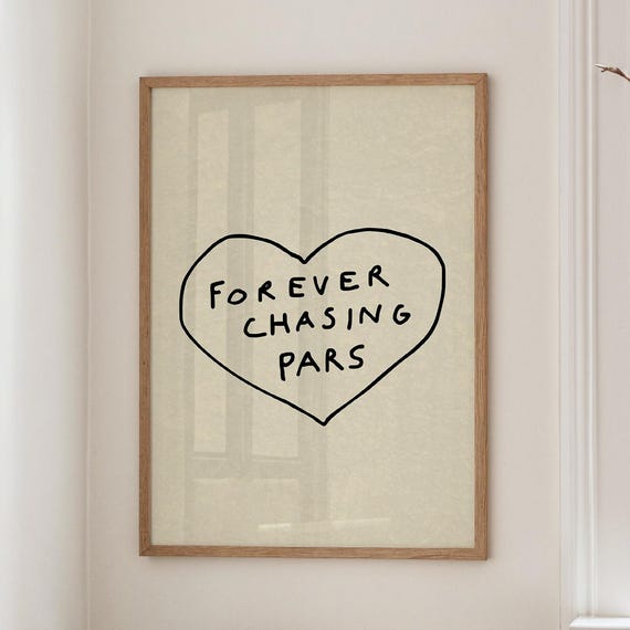 Funny Golf Girl Poster, Forever Chasing Pars