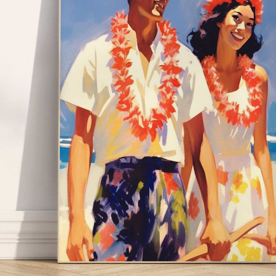 Vintage Hawaii Travel Poster 1950s Retro Hawaii Poster On Thick Matte Paper Hawaii Gift Ideas - Image 4