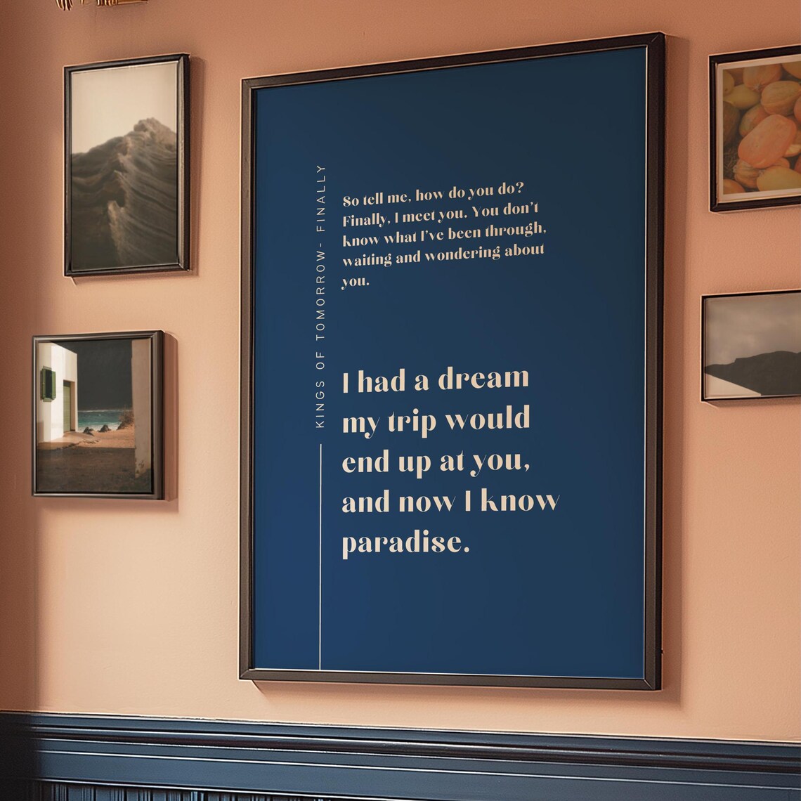 Kings Of Tomorrow-Inspired Lyric Art Print, Ibiza Funky Disco