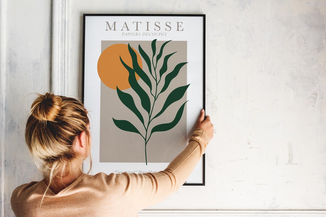 Henri Matisse Papiers Decoupes Sun and Leaf Abstract Art Poster - Image 4