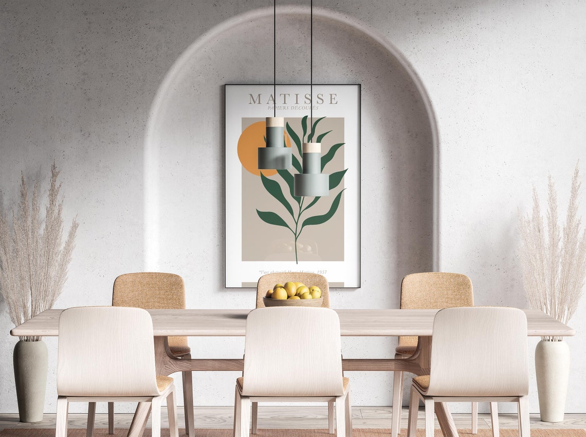 Henri Matisse Papiers Decoupes Sun and Leaf Abstract Art Poster - Image 3