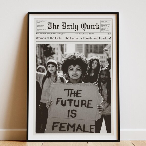 The Future Is Female, Feminist Art Print