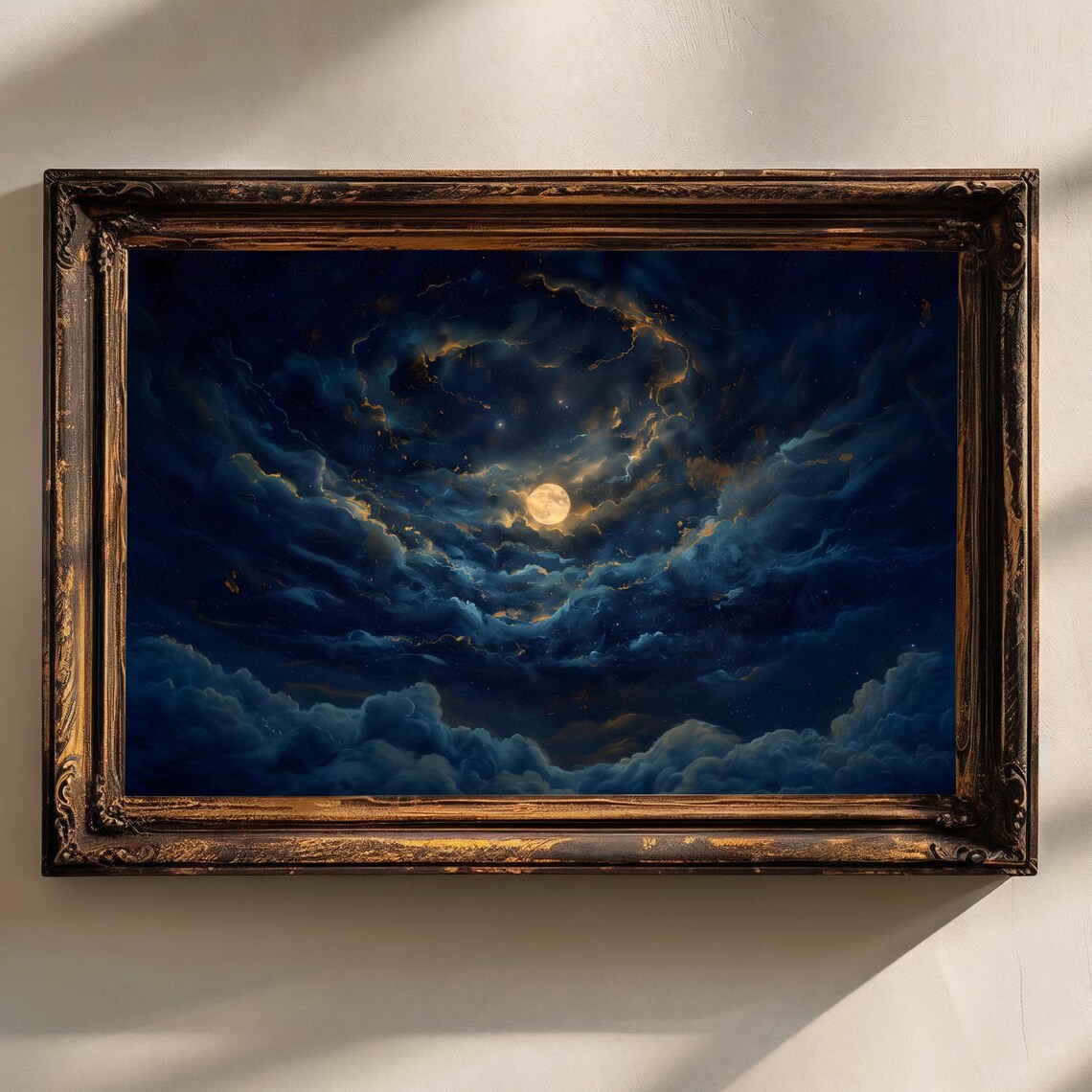 Celestial Night Sky Stars Art Print, Dark Academia - Image 2