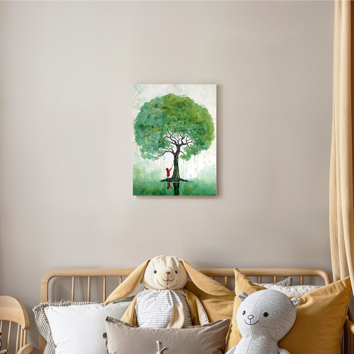 And The Tree Was Happy Metal Poster Childrens Book Poster Art Print Childrens Wall Art For Childrens Room Nursery Giving 8x10 12x16 16x20 - Image 2