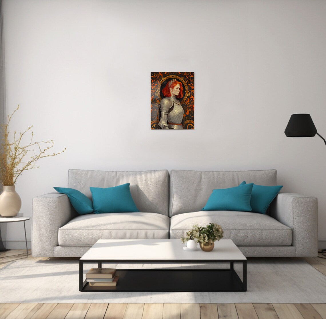 Wall Art Hero And The Crown Metal Poster Aerin Dragon Killer Fantasy Book Art Fantasy Novel Art Print Female Knight 8x10 12x16 16x20 - Image 2