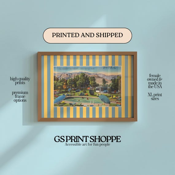 Desert Retreat Palm Springs Horizontal Art Print