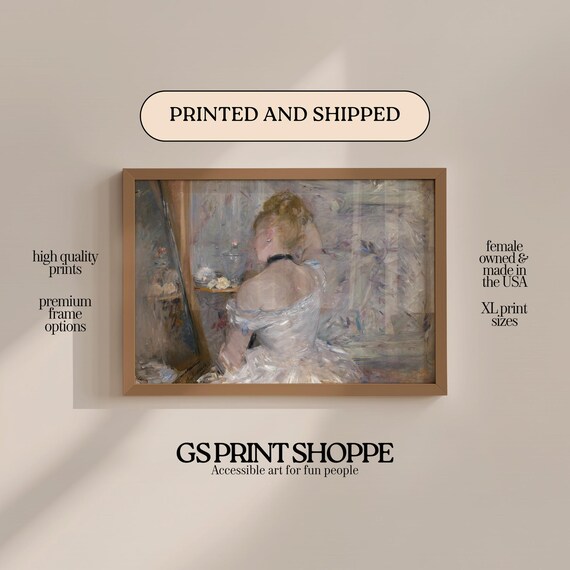 Woman At Her Toilette Horizontal Art Print