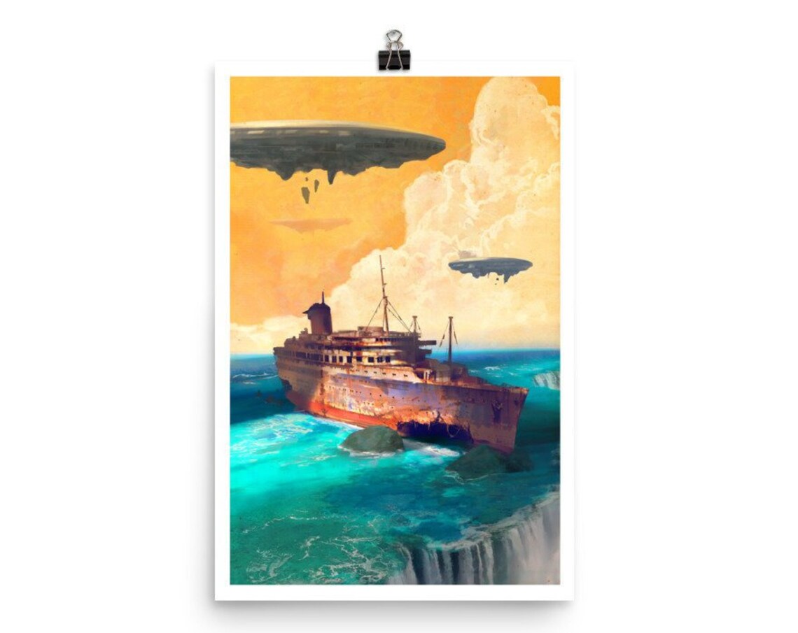 Retro Sci-Fi Vintage Poster, Sci-Fi Art Print - Image 2