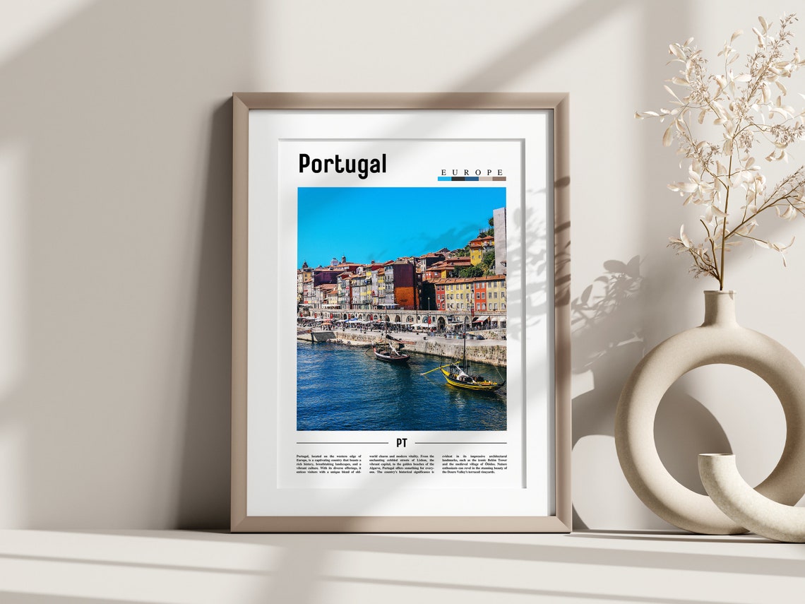 Portugal Poster Portugal Print Portugal Wall Art Europe Photo Europe Poster Europe Print Travel Poster - Image 3