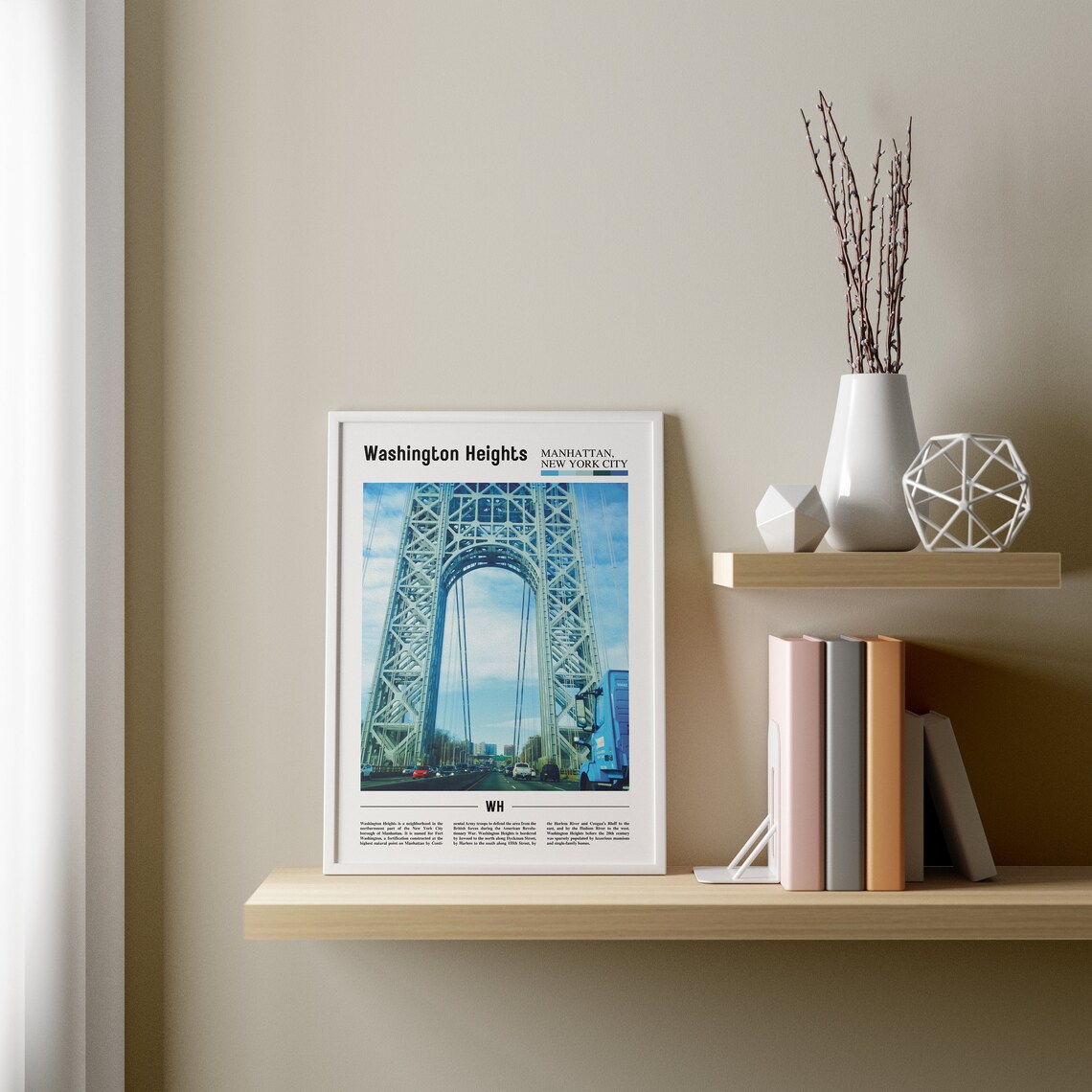 Washington Heights Travel Poster, City Artwork - Image 3