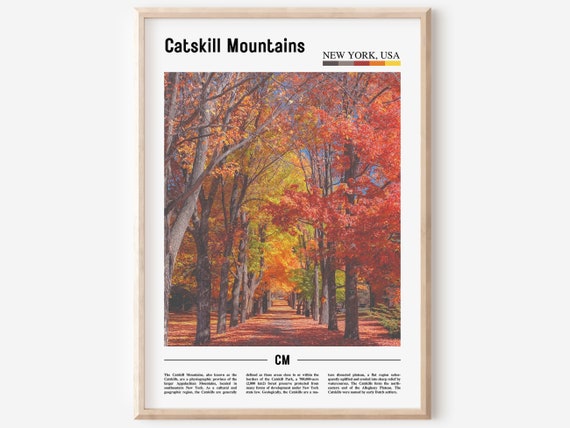 Catskill Mountains Print Catskill Mountains Poster Catskill Mountains Wall Art Oil Painting Poster City Artwork Travel Artwork Travel Art