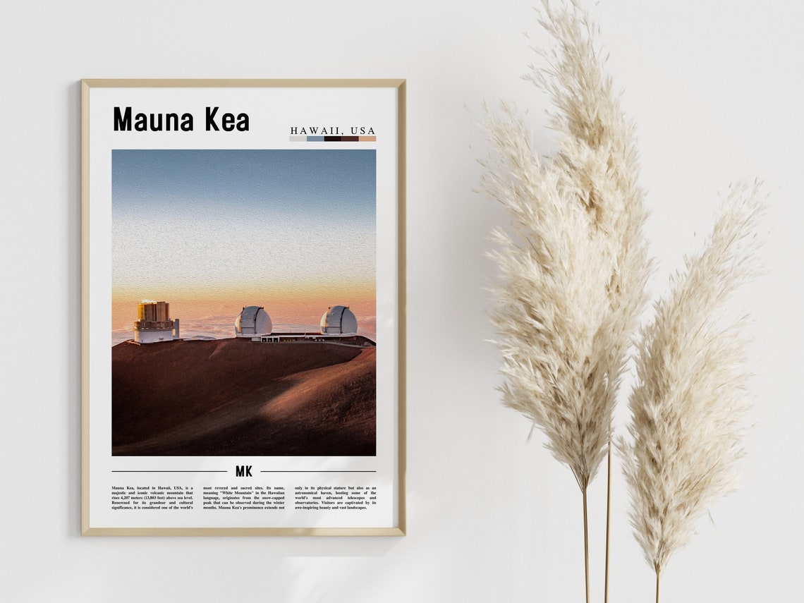 Mauna Kea Poster Mauna Kea Print Mauna Kea Wall Art United States Photo United States Poster United States Print - Image 4