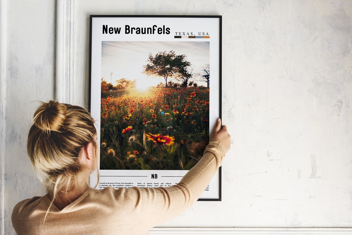 New Braunfels Poster New Braunfels Print New Braunfels Wall Art United States Photo United States Poster United States Print - Image 5