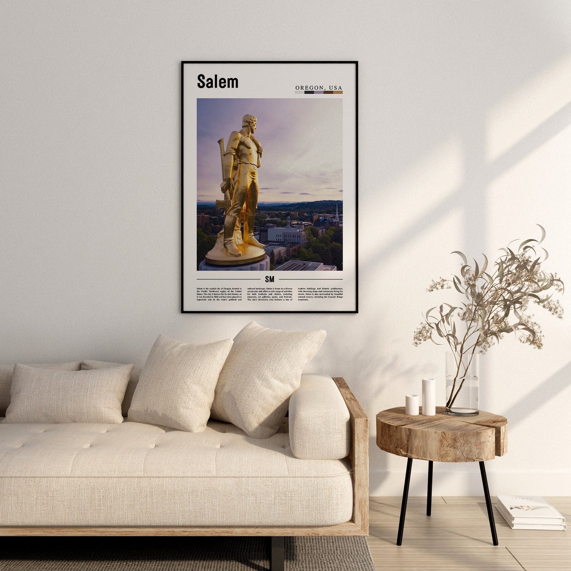 Salem Poster Salem Print Salem Wall Art United States Photo United States Poster United States Print - Image 2