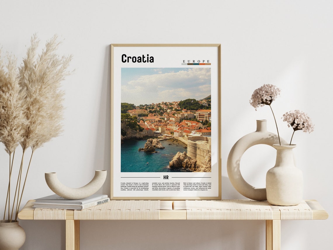 Croatia Poster Croatia Print Croatia Wall Art Europe Photo Europe Poster Europe Print Travel Poster - Image 6