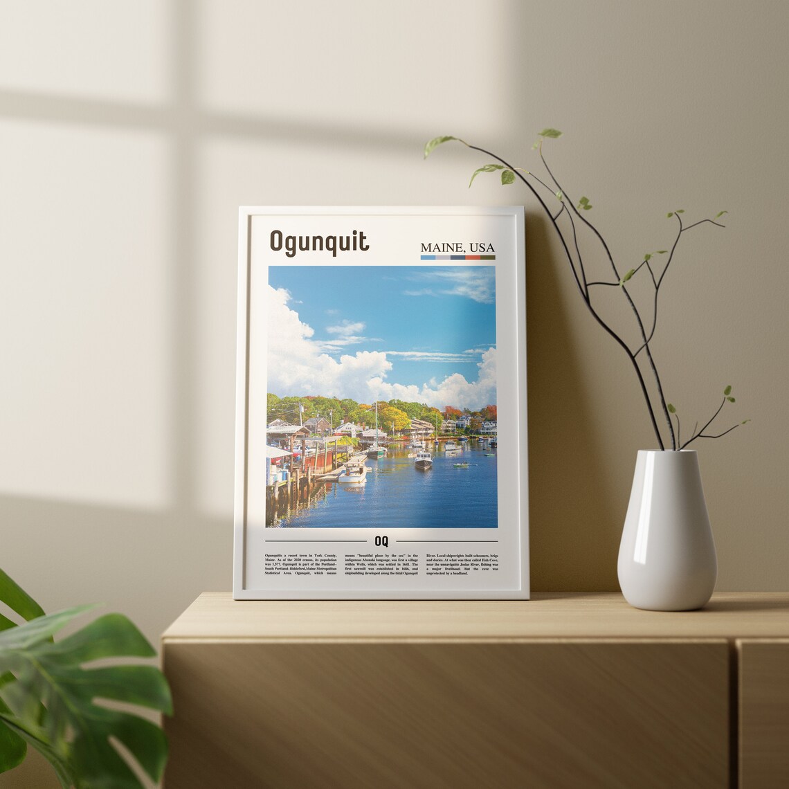 Ogunquit, Colorful City Artwork, Travel Poster - Image 2