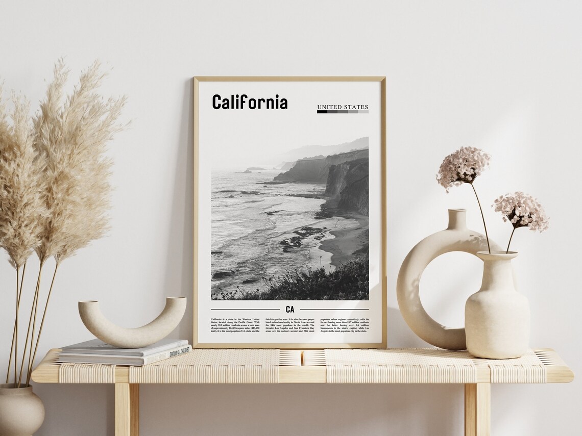 California Poster, Minimal Travel Poster - Image 6