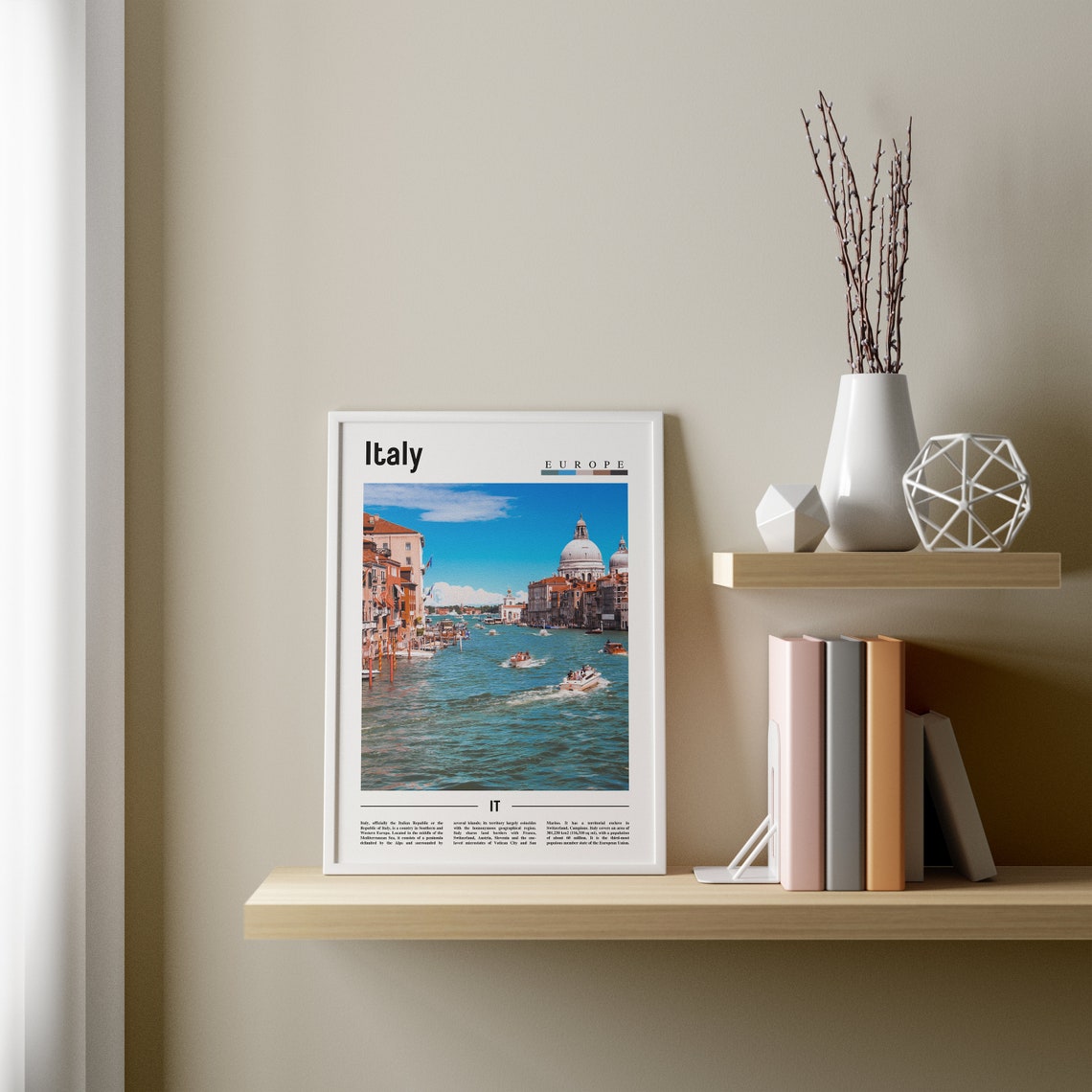 Italy Poster Italy Print Italy Wall Art Italy Photo Italy Poster Italy Print Italy Wall Art Minimal Travel Poster - Image 2