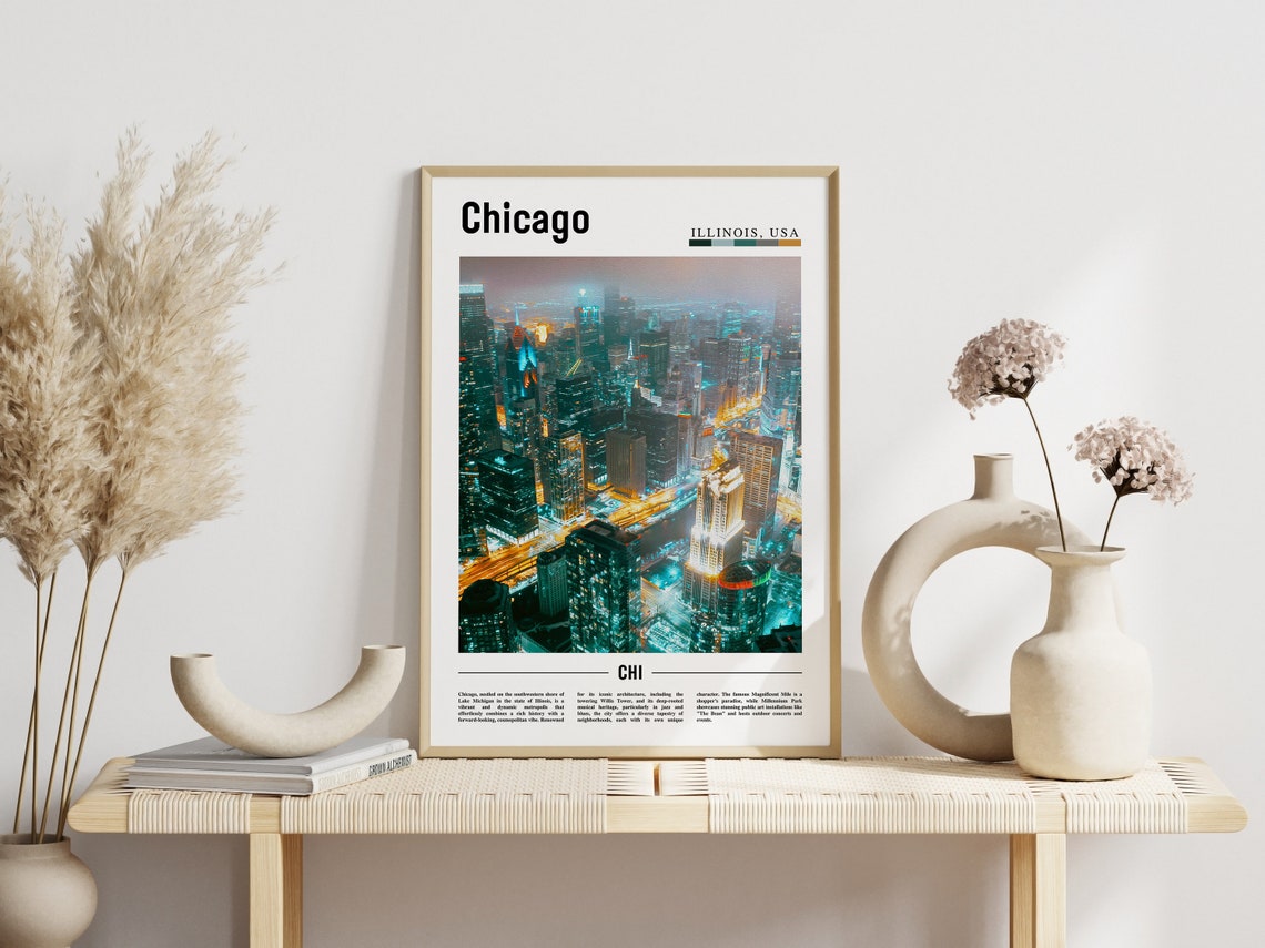 Chicago, United States Travel Poster - Image 6