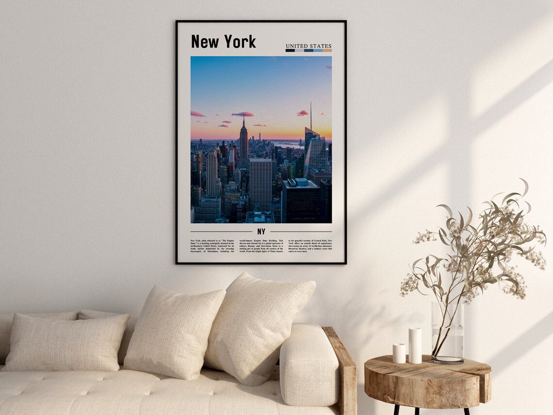 New York Travel Poster, New York Wall Art - Image 2